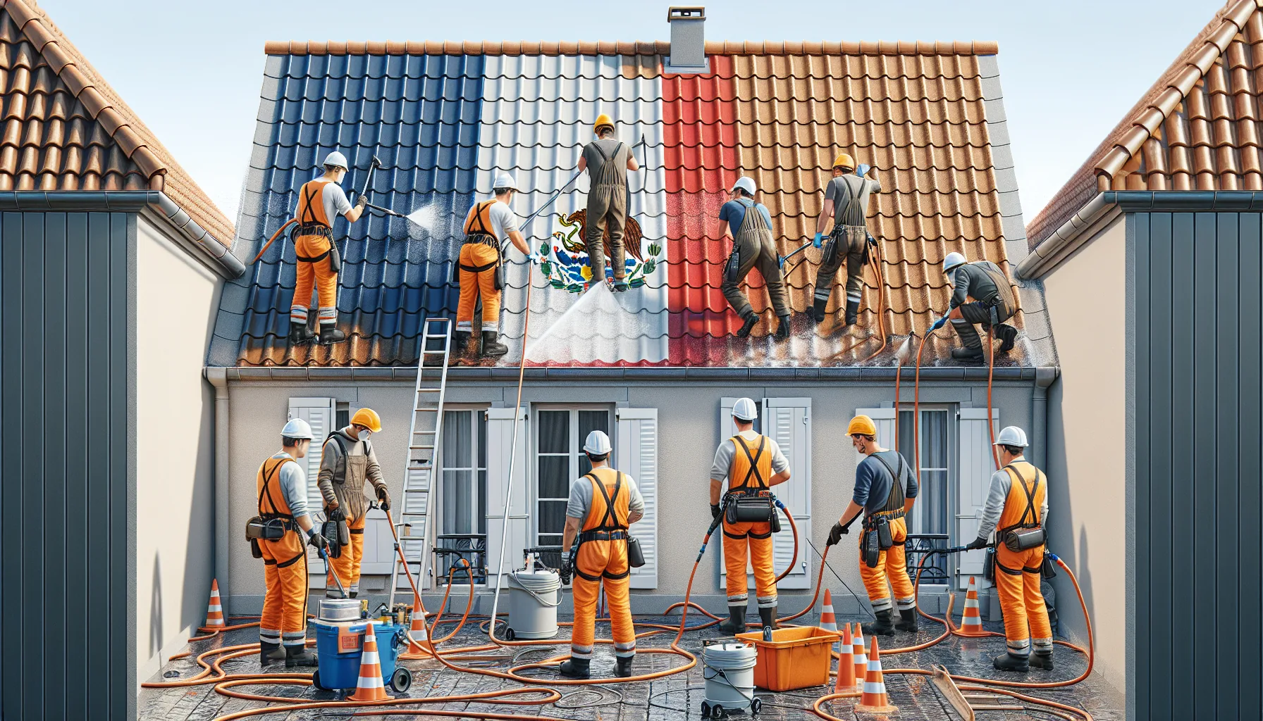 Nettoyage demoussage toiture