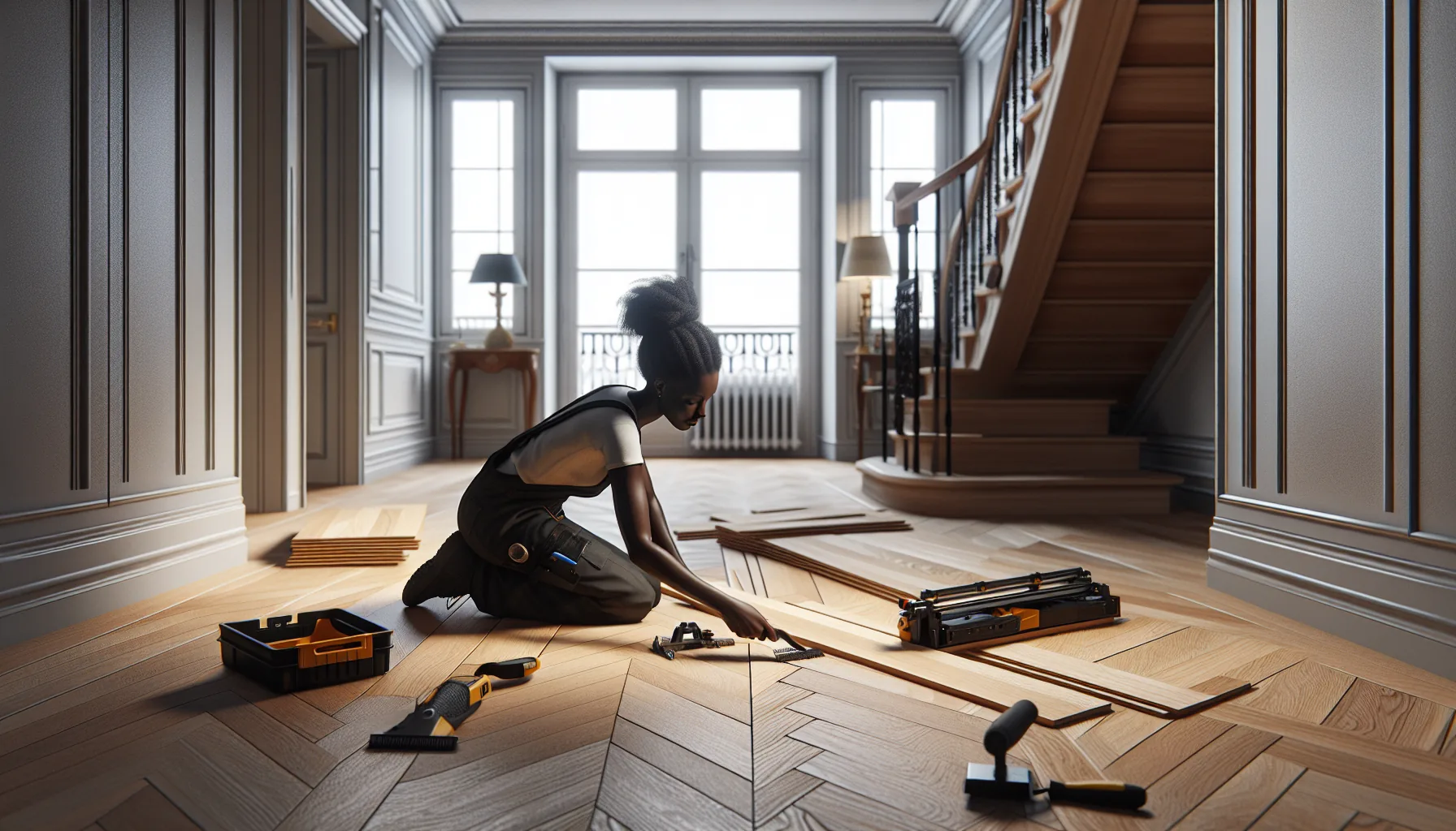 Pose parquet bois massif