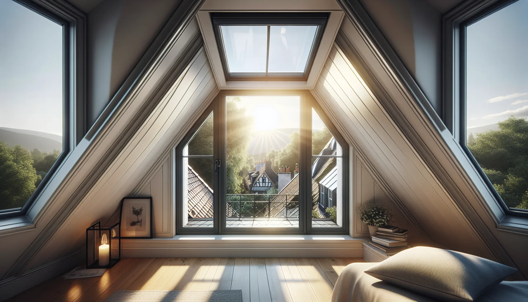 Velux fenêtre de toit installée dans combles